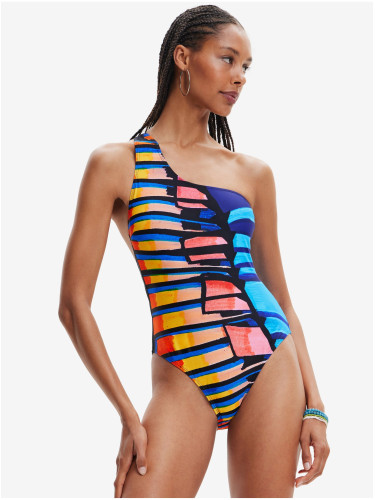 Black women's striped swimsuit Desigual Amazonas - Women