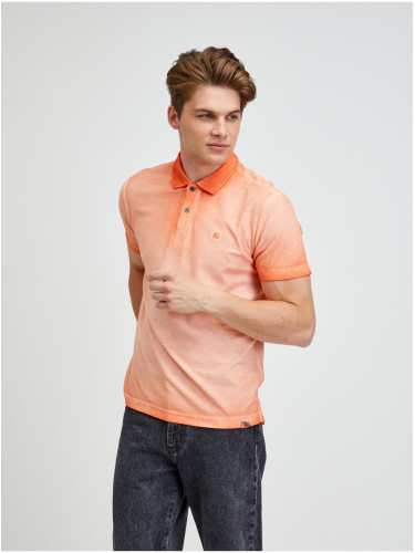 Orange men's polo shirt LERROS - Men