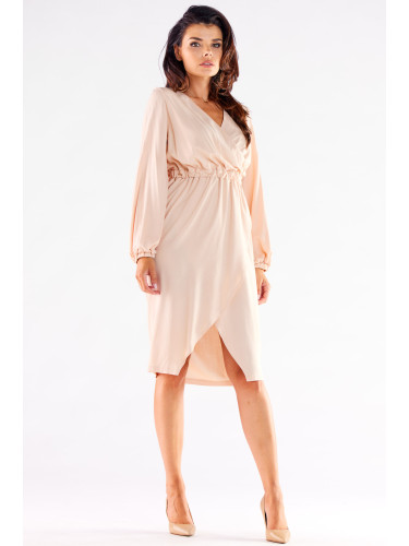 Awama Woman's Dress A523 Beige