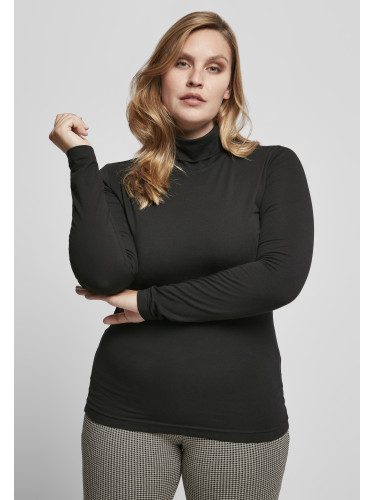 Women's LS Turtleneck - Black