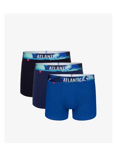 Men's Sport Boxers ATLANTIC 3Pack - dark blue/blue