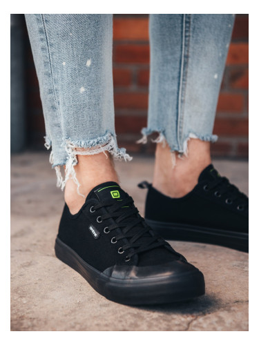 Ombre Men's short sneakers monocolor - black