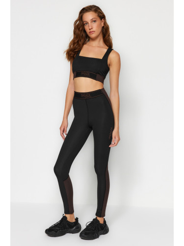 Trendyol X Sagaza Studio Черен компресионен спортен клин