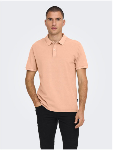 Apricot Men's Basic Polo T-Shirt ONLY & SONS Travis - Men