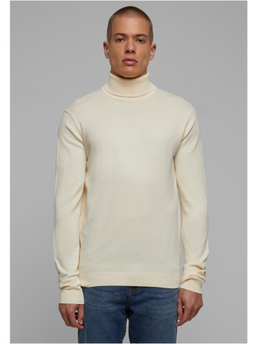 Knitted turtleneck whitesand