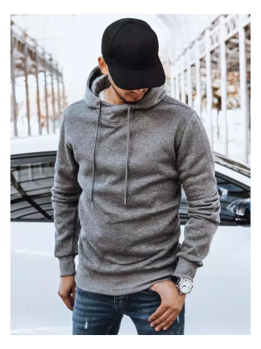 Bluza męska z kapturem ciemnoszara Dstreet