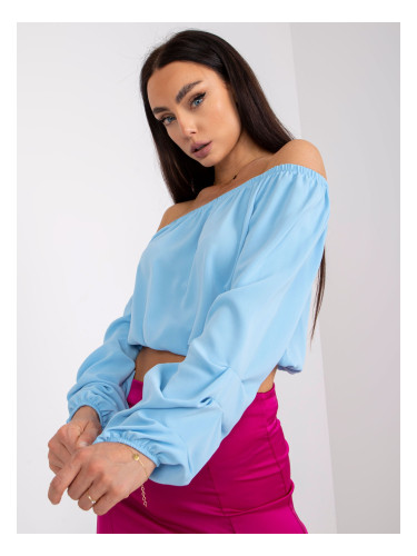 Blouse-DHJ-BZ-6816.57-light blue