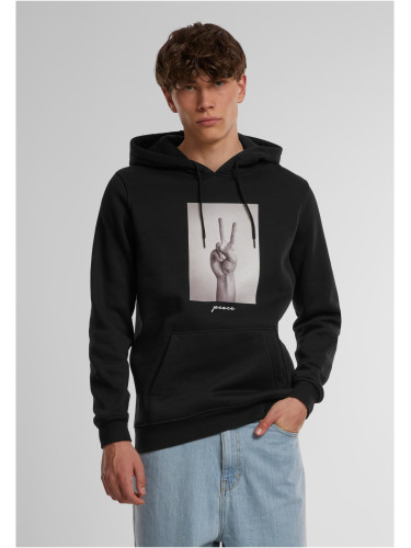 Peace Sign with Hood Black