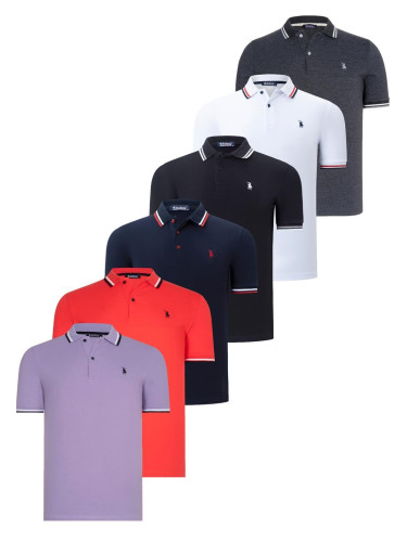 Men's polo shirt dewberry