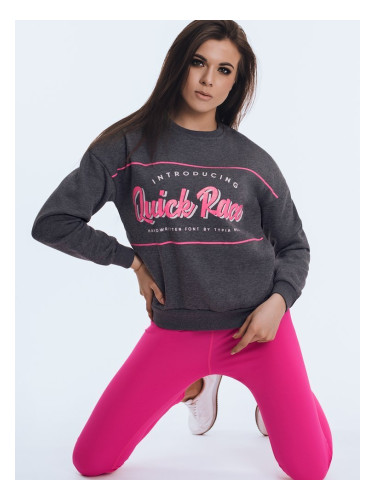 Bluza damska dresowa RACE ciemnoszara Dstreet