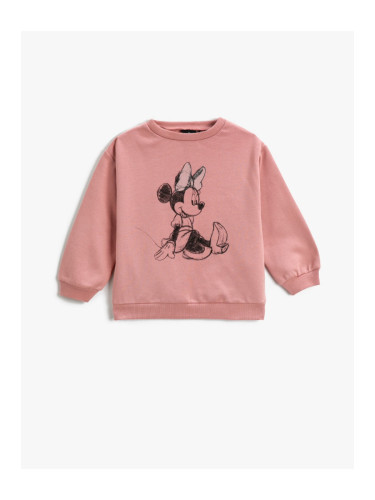 Koton Minnie Mouse Printed Sweatshirt Licensed