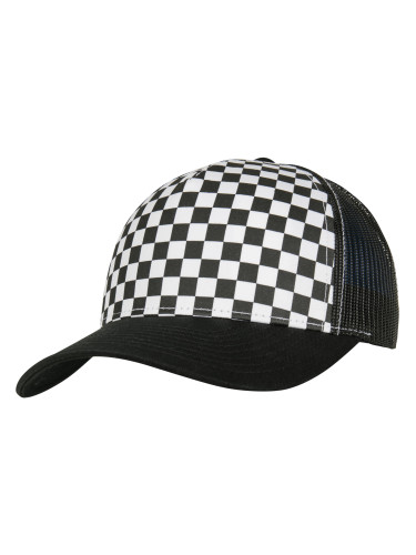 Checkerboard Retro Trucker Black/White