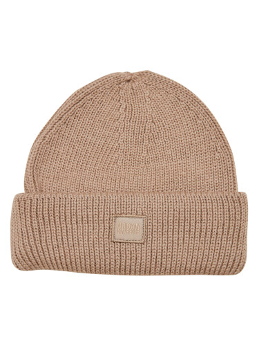 Knitted wool union beanie