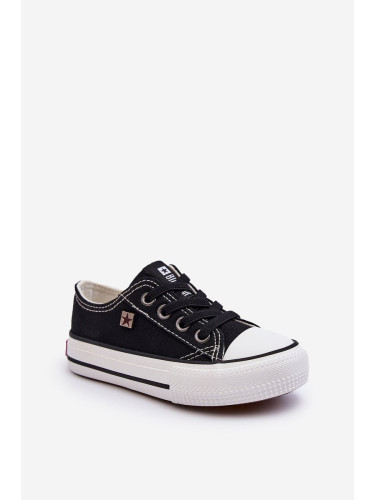 Kids' Classic Big Star Sneakers Black