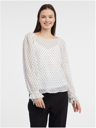 Orsay White Women's Polka Dot Blouse - Women's
