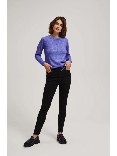 Marisse Mid-Rise Skinny Jeans Black