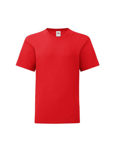 Red children's t-shirt in combed cotton Fruit of the Loom