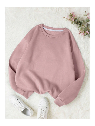 Know Women's Dry Rose Plain Crewneck Sweatshirt