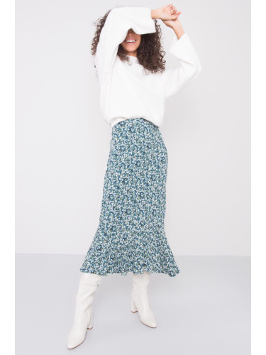 Green BSL skirt with frill