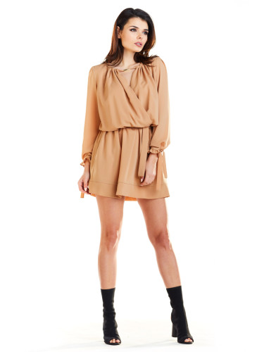 Awama Woman's Dress A268 Camel