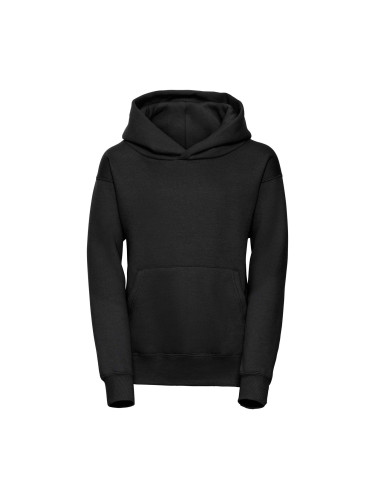 Czarna bluza dziecięca z kapturem Hooded Sweatshirt Russell