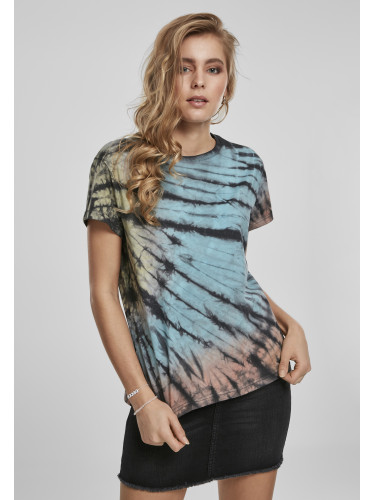 Women's T-shirt Tie Dye Boyfriend Tee black