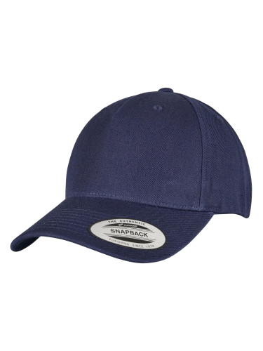 YP CLASSICS 5-PANEL PREMIUM COVERED BRIM SNAPBACK CAP NAVY