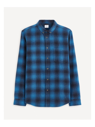 Celio Plaid Shirt Fabuche - Men's