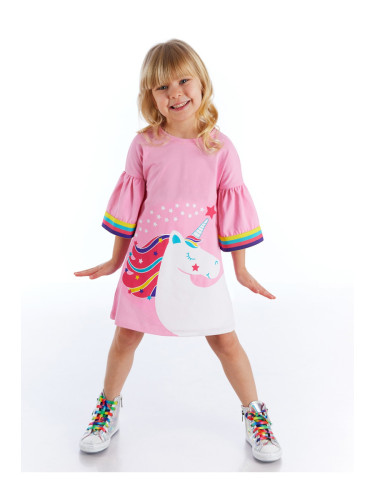 Детска рокля Denokids CFF-21Y2-005/Pink