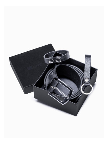 Ombre Men's leather accessories set