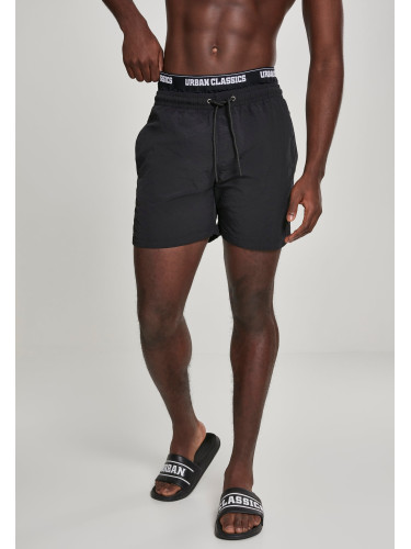 Two-in-one swim shorts blk/blk/wht