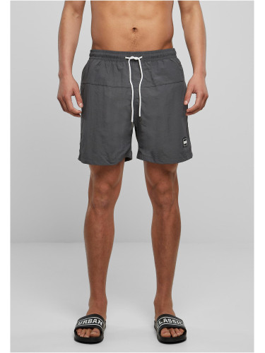 Men's Swimsuit Block Dark Grey
