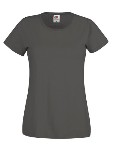 Graphite Women's T-shirt Lady fit Original Fruit of the Loom