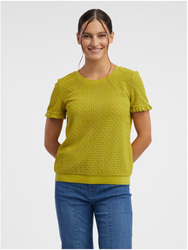 Orsay Green Women Patterned Knitted T-Shirt - Women