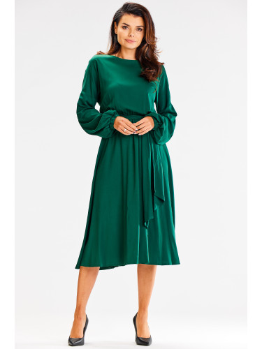 Awama Woman's Dress A602 Bottle Green