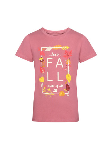 Pink Girls' T-Shirt ALPINE PRO Moobo