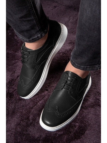 Ducavelli Night Genuine Leather Men's Casual Shoes, Summer Shoes, Lightweight Shoes, Lace-Up Leather Shoes.