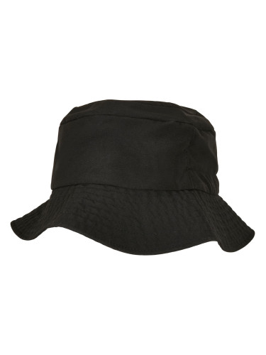 Cap with elastic adjustment bucket black
