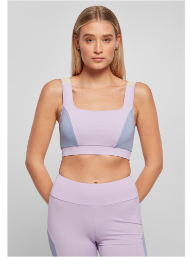 Women's colourful lilac/violablue/softseagrass bra