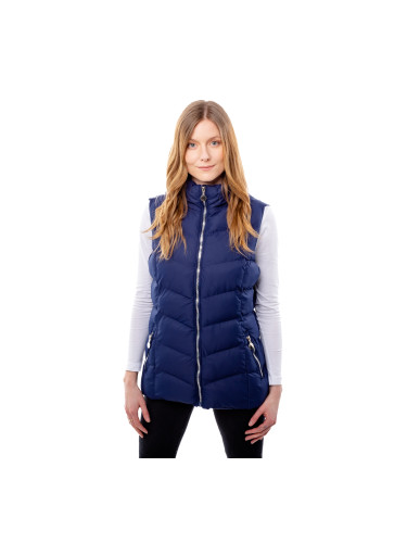 Women's quilted vest GLANO - dark blue