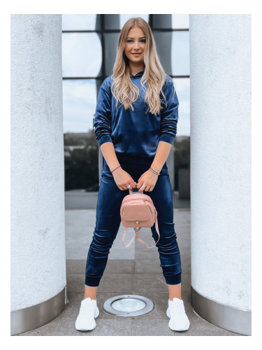 Granatowy damski komplet welurowy SO COMFY Dstreet