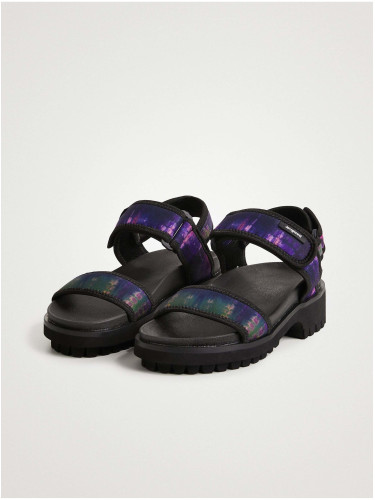 Purple-Black Women's Desigual Track Sandal