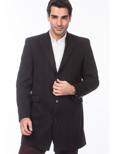 PLT4060 DEWBERRY COAT-PLAIN BLACK