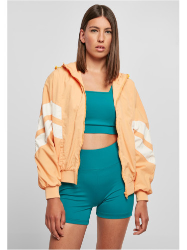 Women's Crinkle Batwing Col.Jacket Paleoorange/White Sand