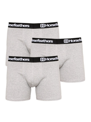 3PACK Mens Boxers Horsefeathers Dynasty Heather Gray