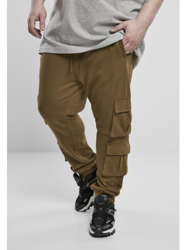 Summer olive terry trousers with double pocket