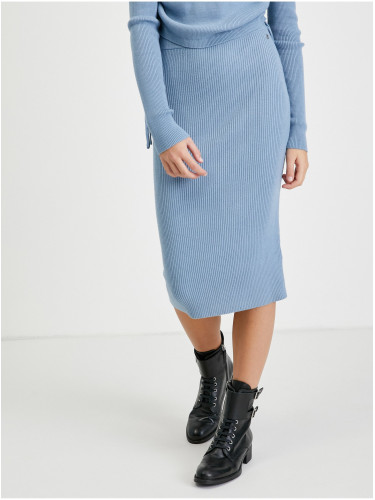 Light Blue Sheath Sweater Skirt Guess Calire - Women