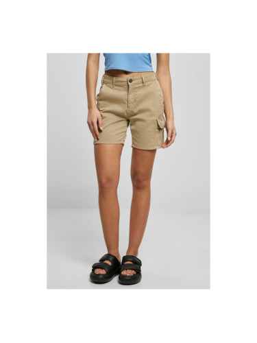 Women's High-Waisted Cargo Shorts Union Beige