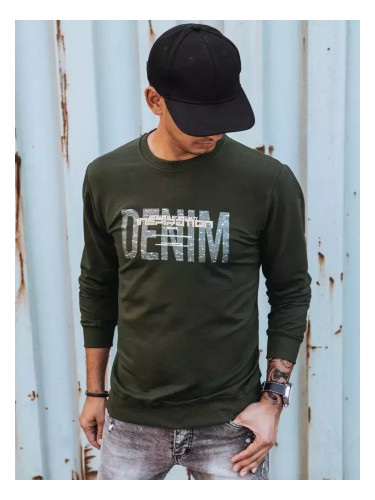 Bluza męska z nadrukiem khaki Dstreet