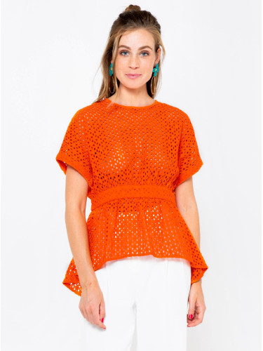 Orange blouse CAMAIEU - Women